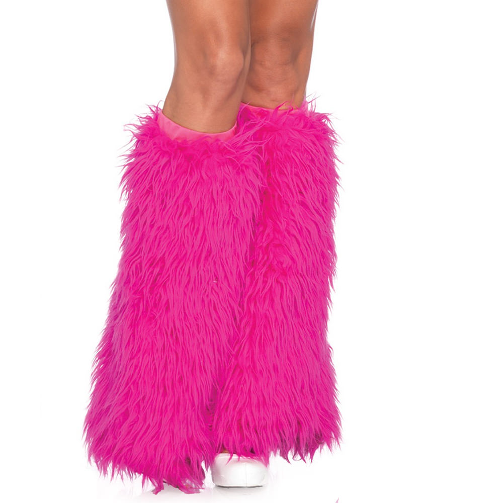 Neon Fluffy Leg Warmers-